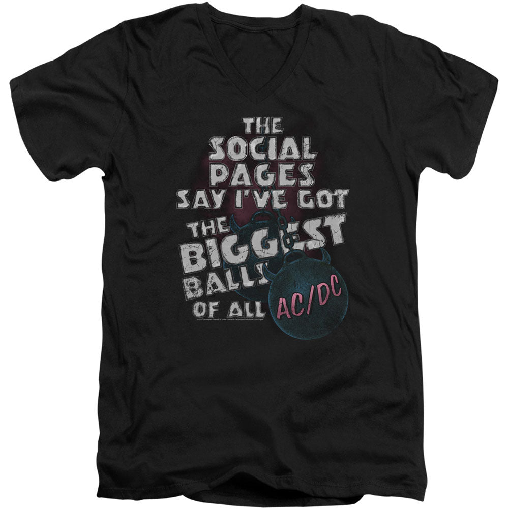 Big Balls Adult V-Neck Slim Fit T-shirt Hoodie, Sweatshirt | CiraTrend.com