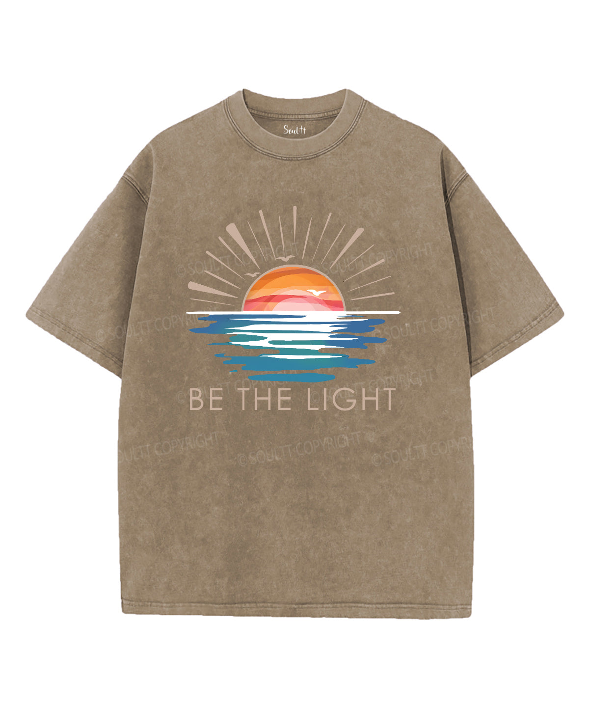 Be The Light Washed Christian T-shirt Style015 Hoodie, Sweatshirt | CiraTrend.com (Image 4)