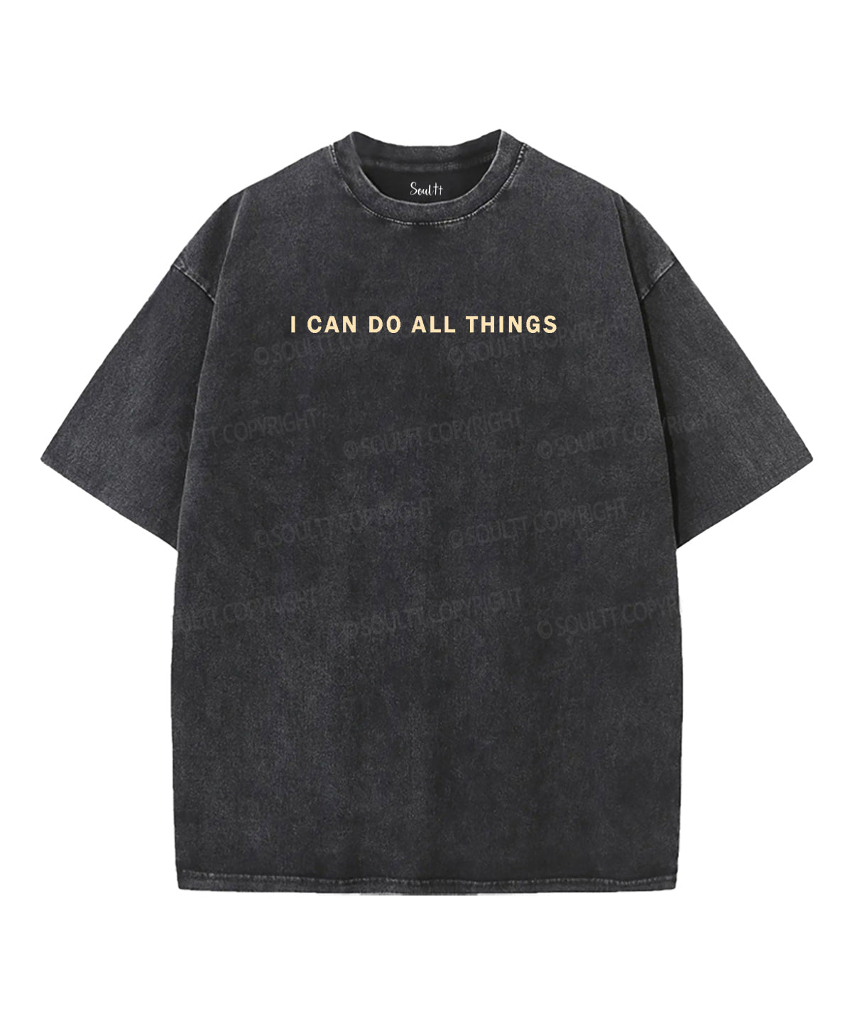 I Can Do All Things Double Sided Unisex Washed Christian T-shirt Hoodie, Sweatshirt | CiraTrend.com (Image 2)