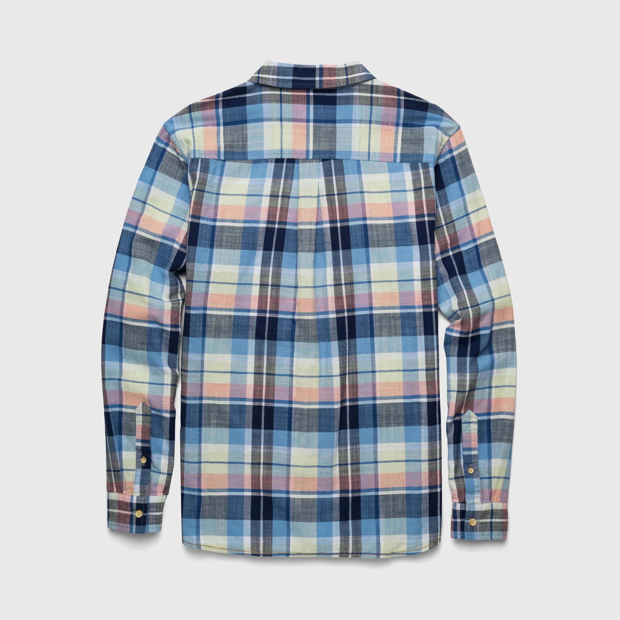 Brian Slub Plaid Shirt - Multi Green Combo