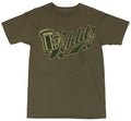 Schlitz Mens T-Shirt  -Classic Brand Name Logo on Gunship Green Hoodie, Sweatshirt | CiraTrend.com