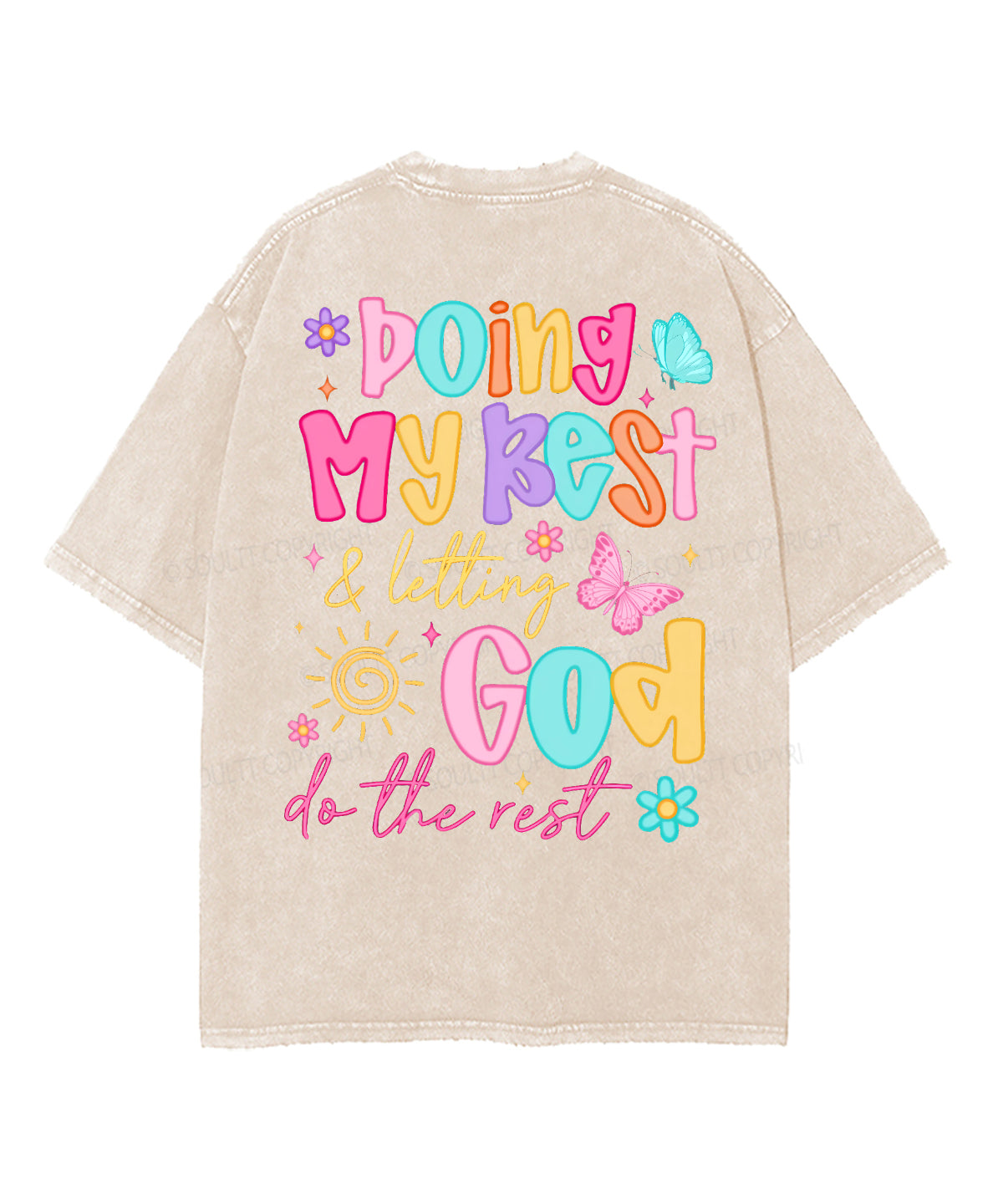 Doing My Best Double Sided Washed Christian Style002 T-Shirts, Hoodie, Sweatshirt