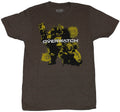 Overwatch Mens T-Shirt - Junk Brothers Yellow Under Logo Image Hoodie, Sweatshirt | CiraTrend.com