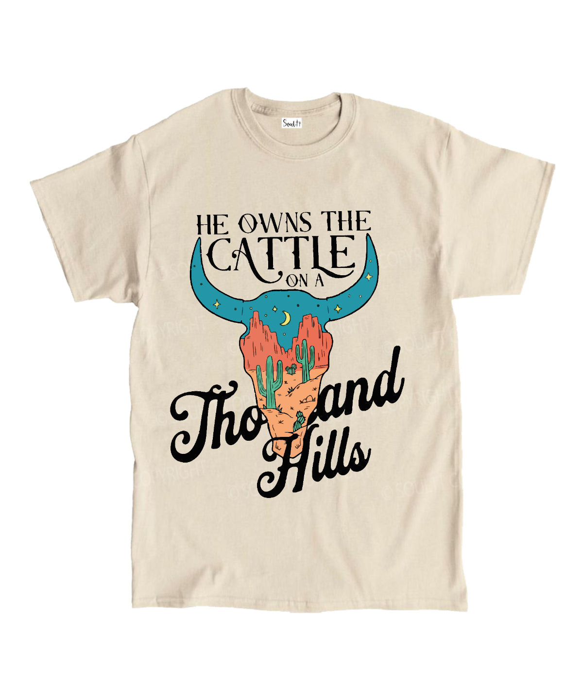 He Owns Cattle Thousand Hills Cotton Christian T-Shirts, Hoodie, Sweatshirt