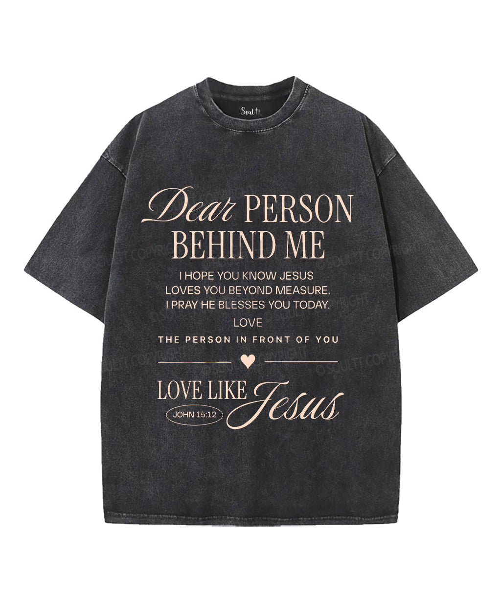 Love Like Jesus Unisex Washed Christian T-shirt Style003 Hoodie, Sweatshirt | CiraTrend.com (Image 1)