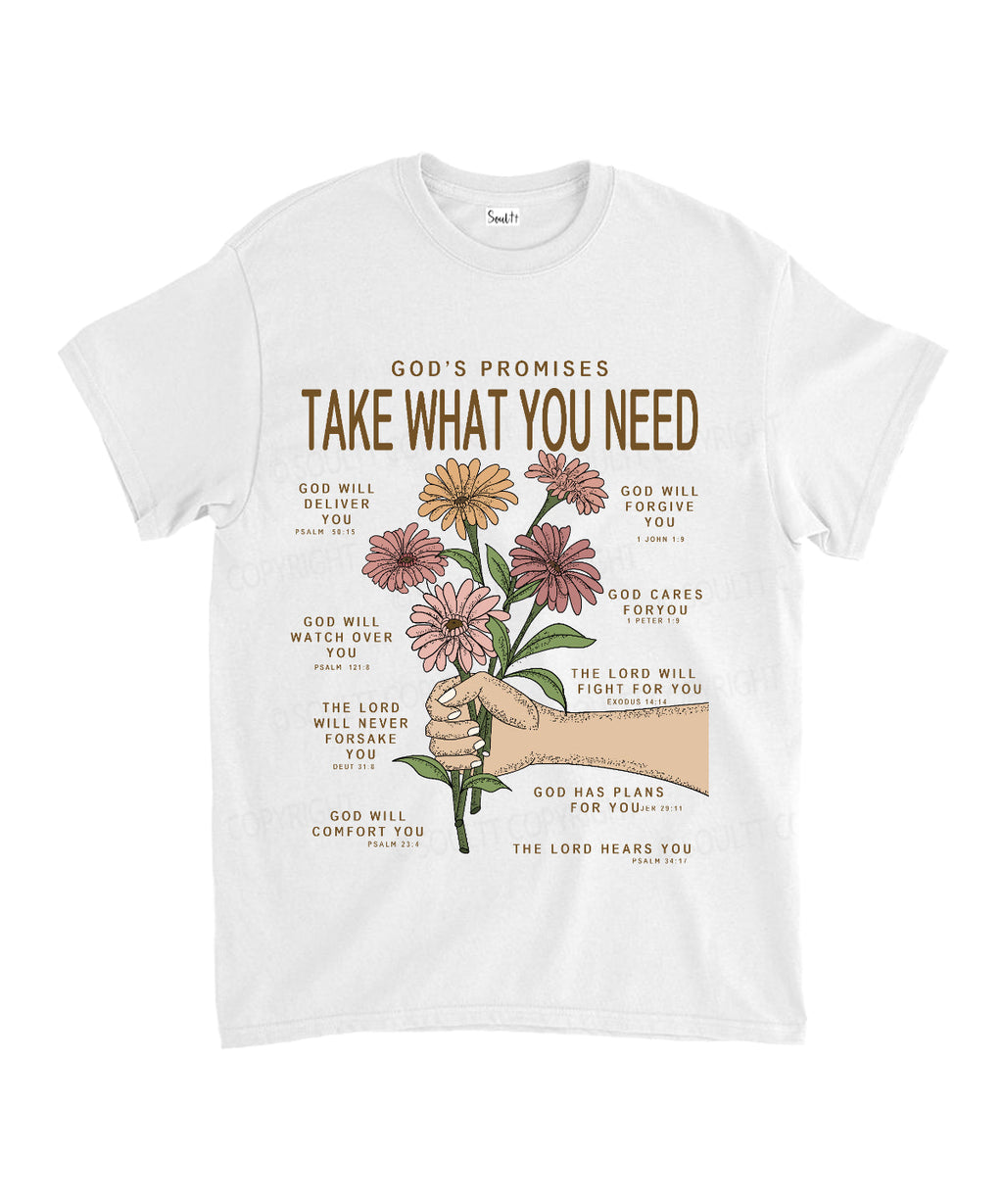 God'S Promises Take What You Need Cotton Christian T-Shirts, Hoodie, Sweatshirt