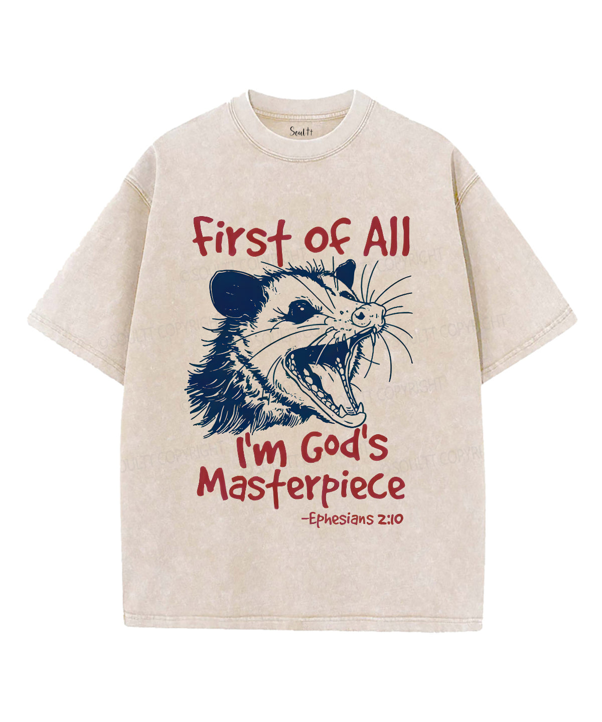 I'M God'S Masterpiece Washed Christian T-Shirts, Hoodie, Sweatshirt