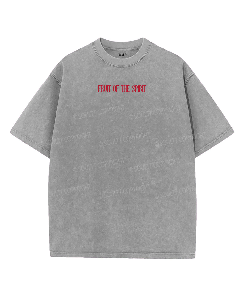 Fruit Of The Spirit Double Sided Washed Christian T-shirt Style002 Hoodie, Sweatshirt | CiraTrend.com (Image 1)