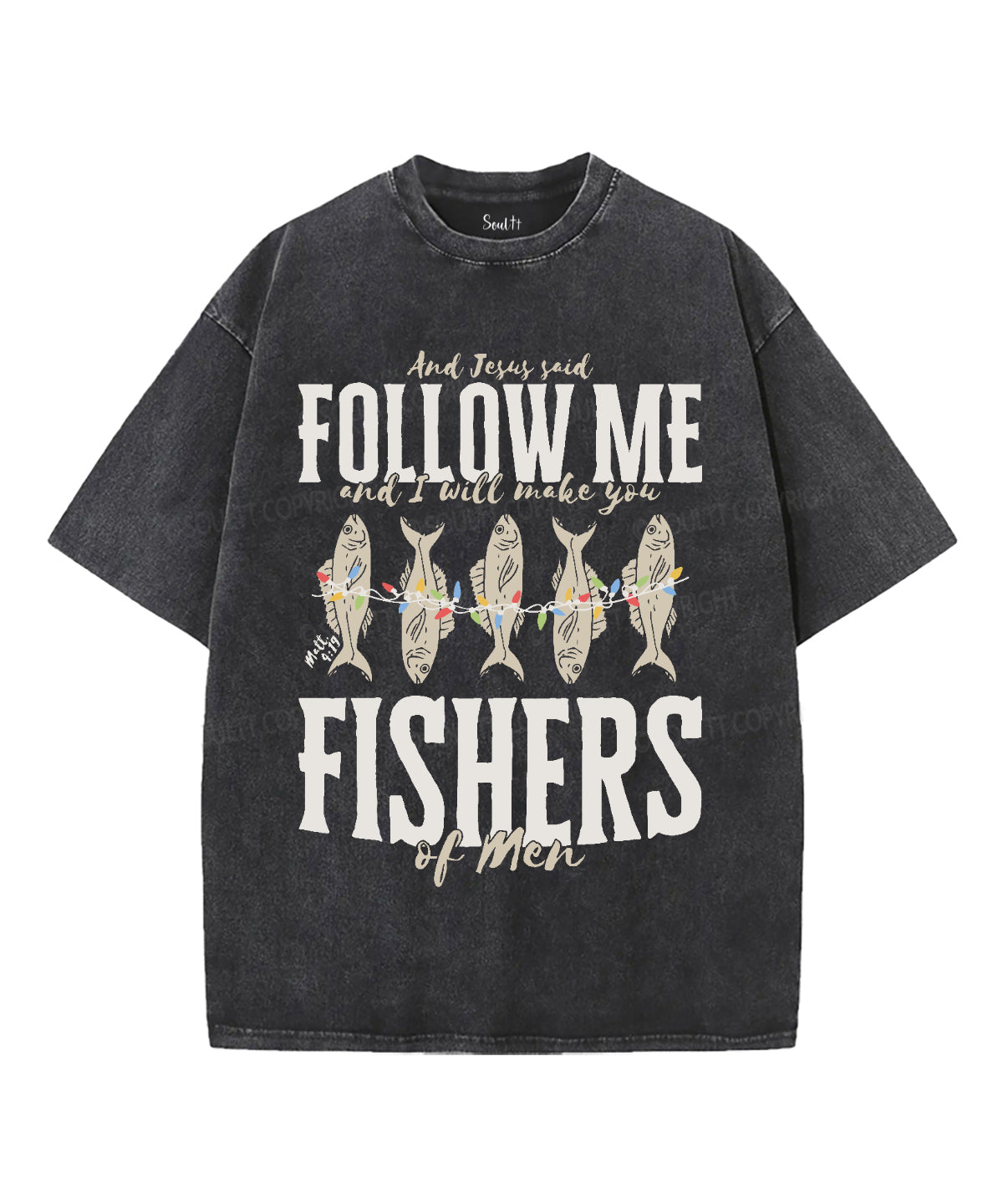 Follow Me Washed Christian T-shirt Hoodie, Sweatshirt | CiraTrend.com (Image 1)