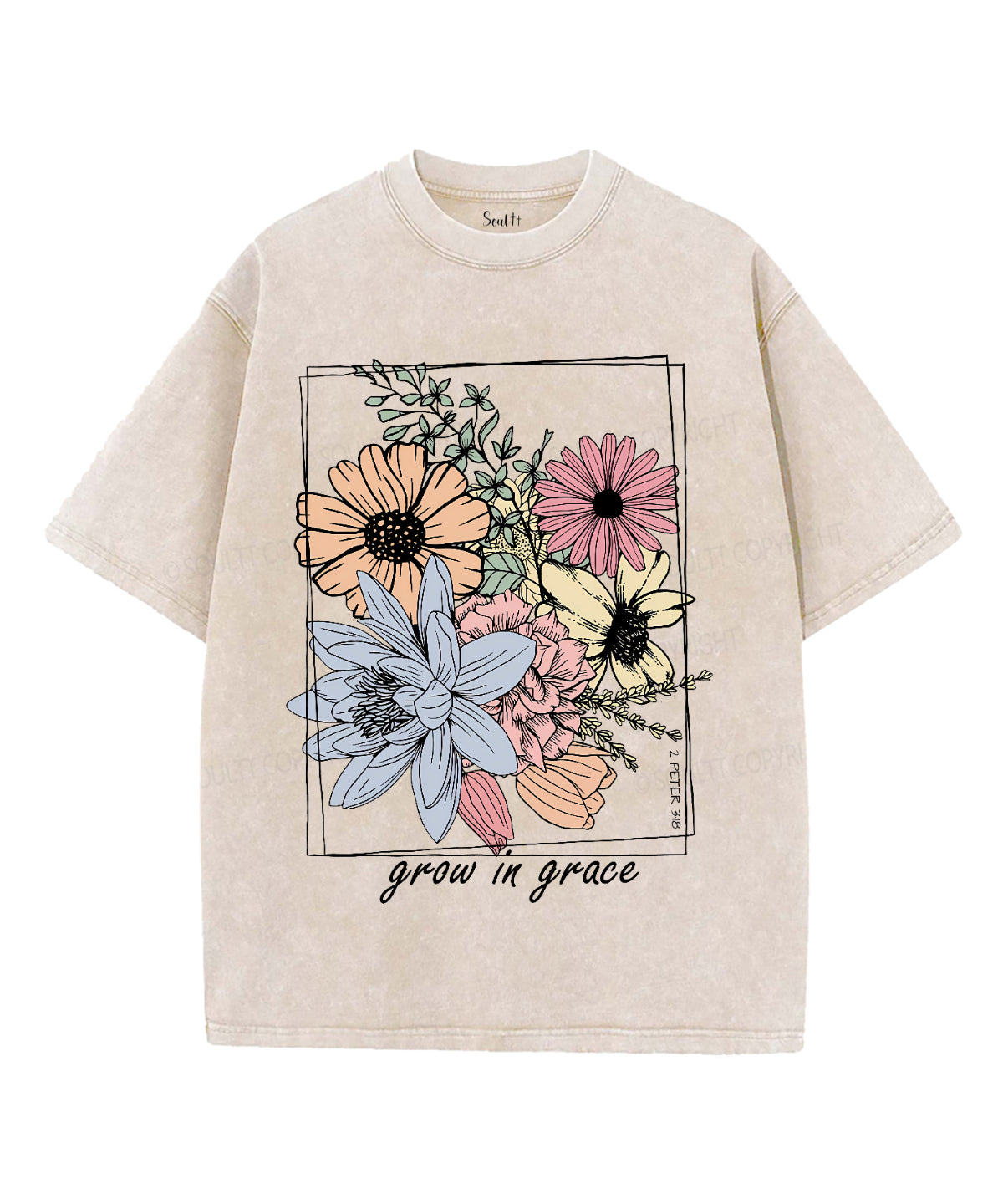 Grow Grace Washed Christian T-Shirts, Hoodie, Sweatshirt