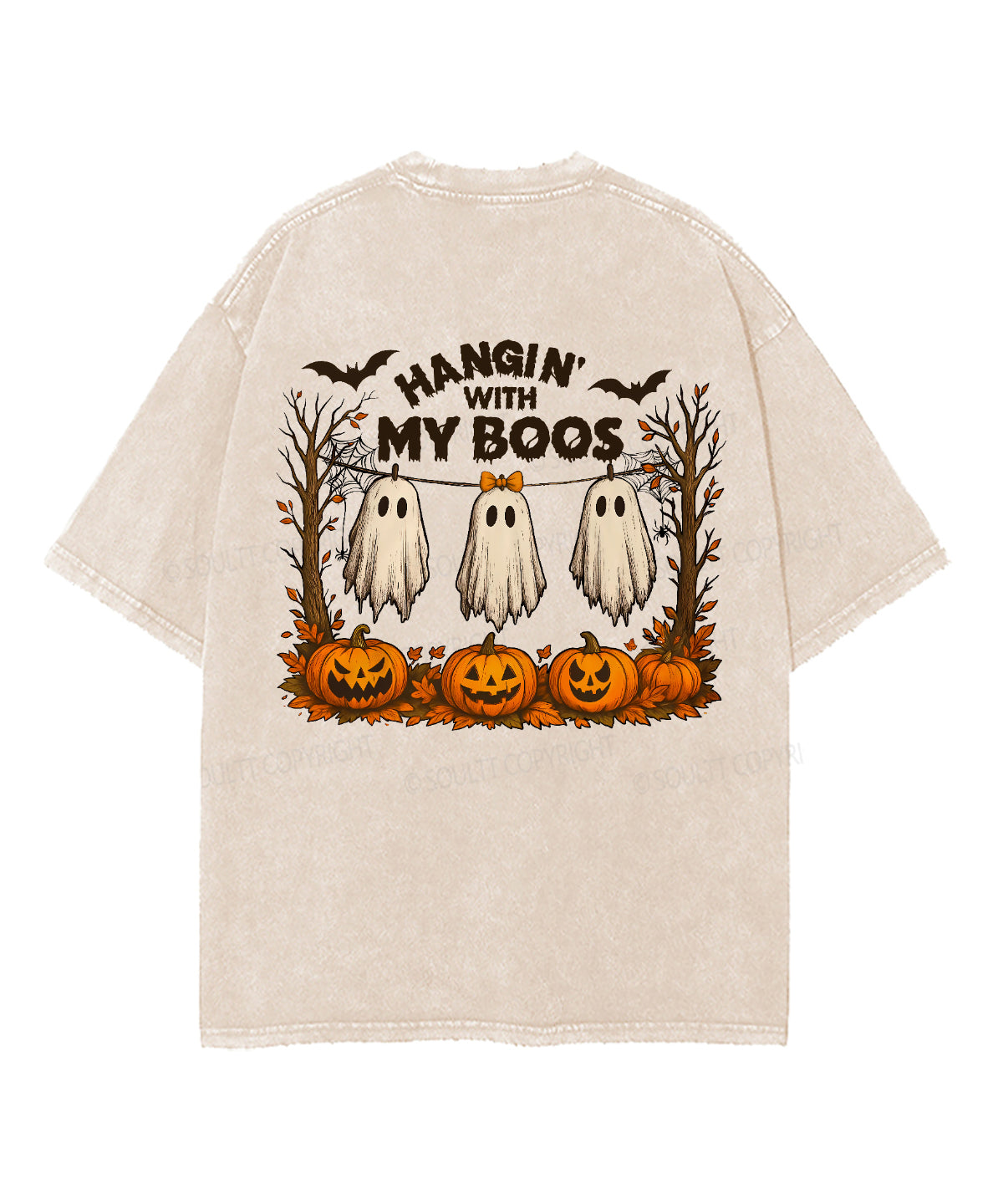 Hangin With My Boos Double Sided Unisex Washed Christian T-shirt Hoodie, Sweatshirt | CiraTrend.com (Image 5)