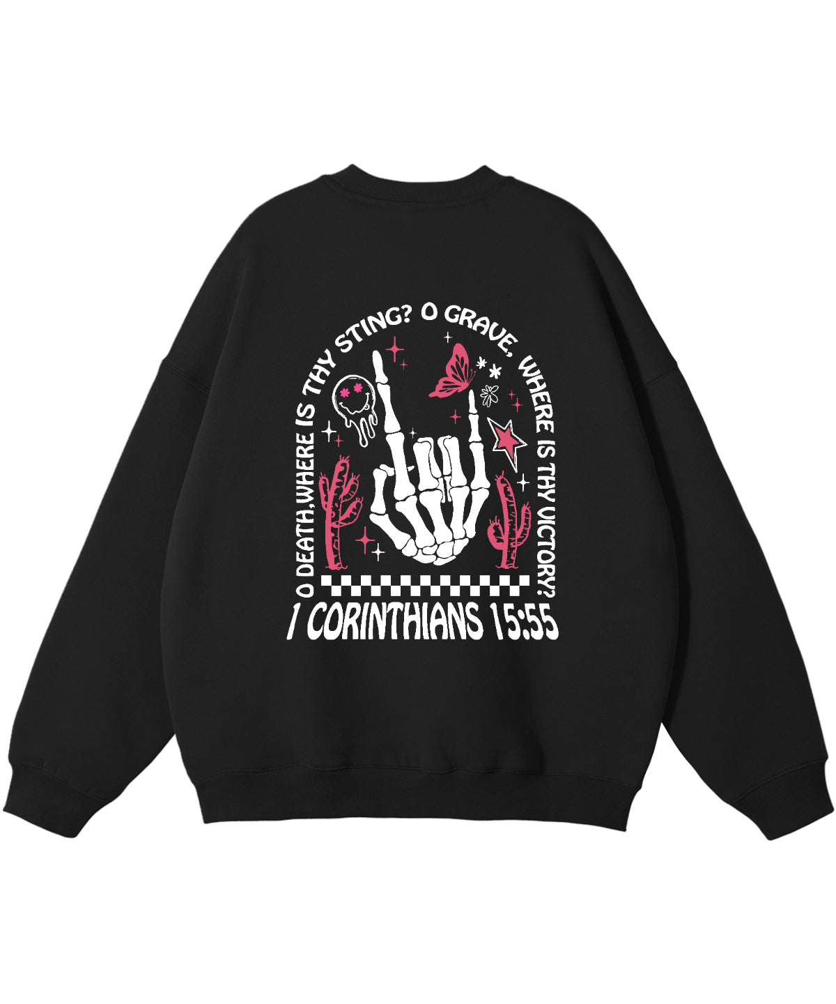 O Death Where Is Thy Sting Double Sided Cotton Christian Sweatshirt T-Shirts, Hoodie | CiraTrend.com (Image 4)