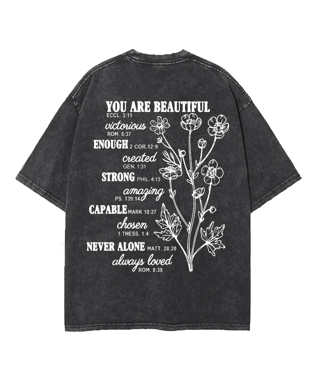Created With A Purpose Double Sided Washed Christian T-shirt Hoodie, Sweatshirt | CiraTrend.com (Image 5)