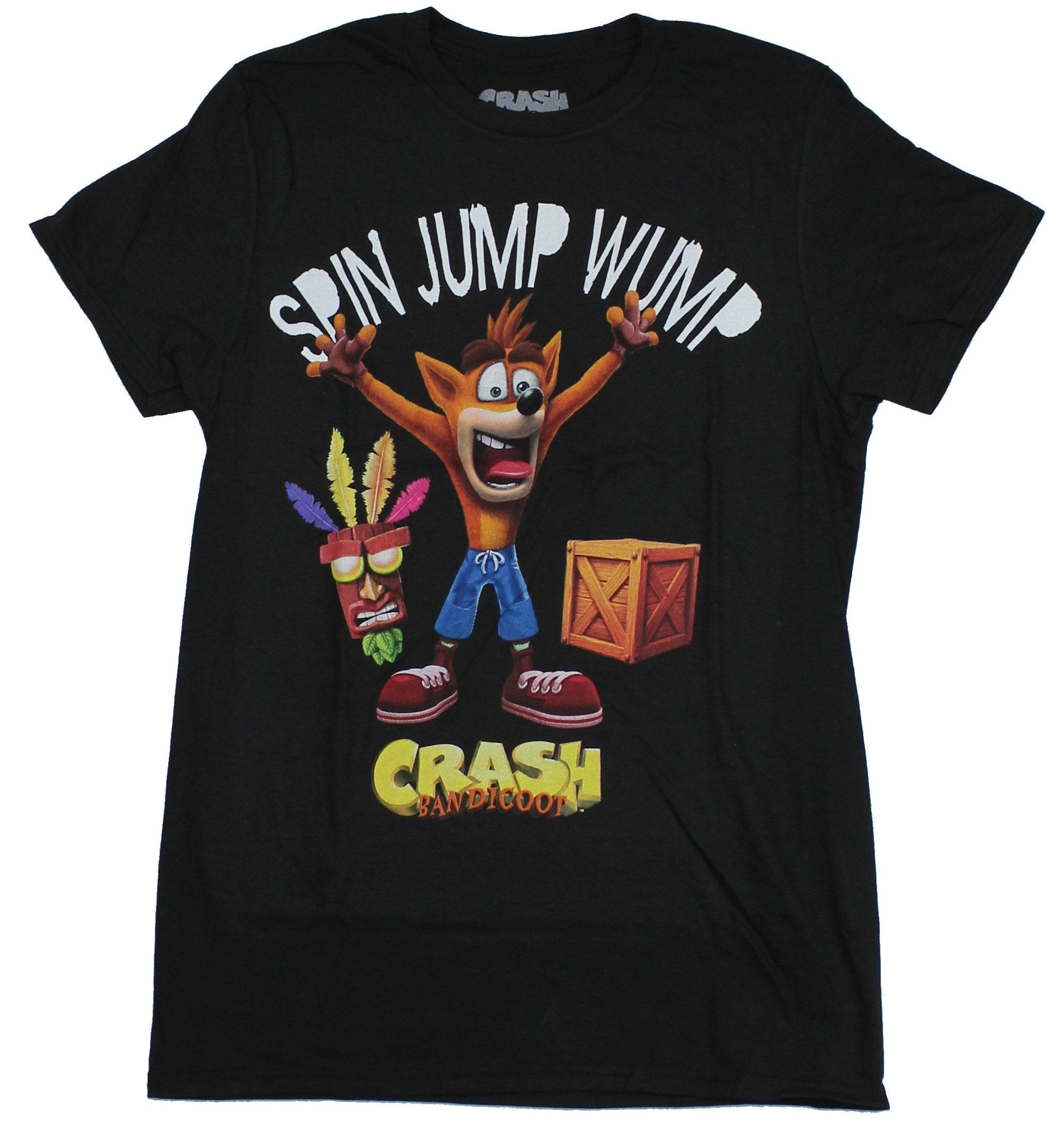 Crash Bandicoot Spin Jump Wump Arms Raised Crash Style001 T-Shirts, Hoodie, Sweatshirt