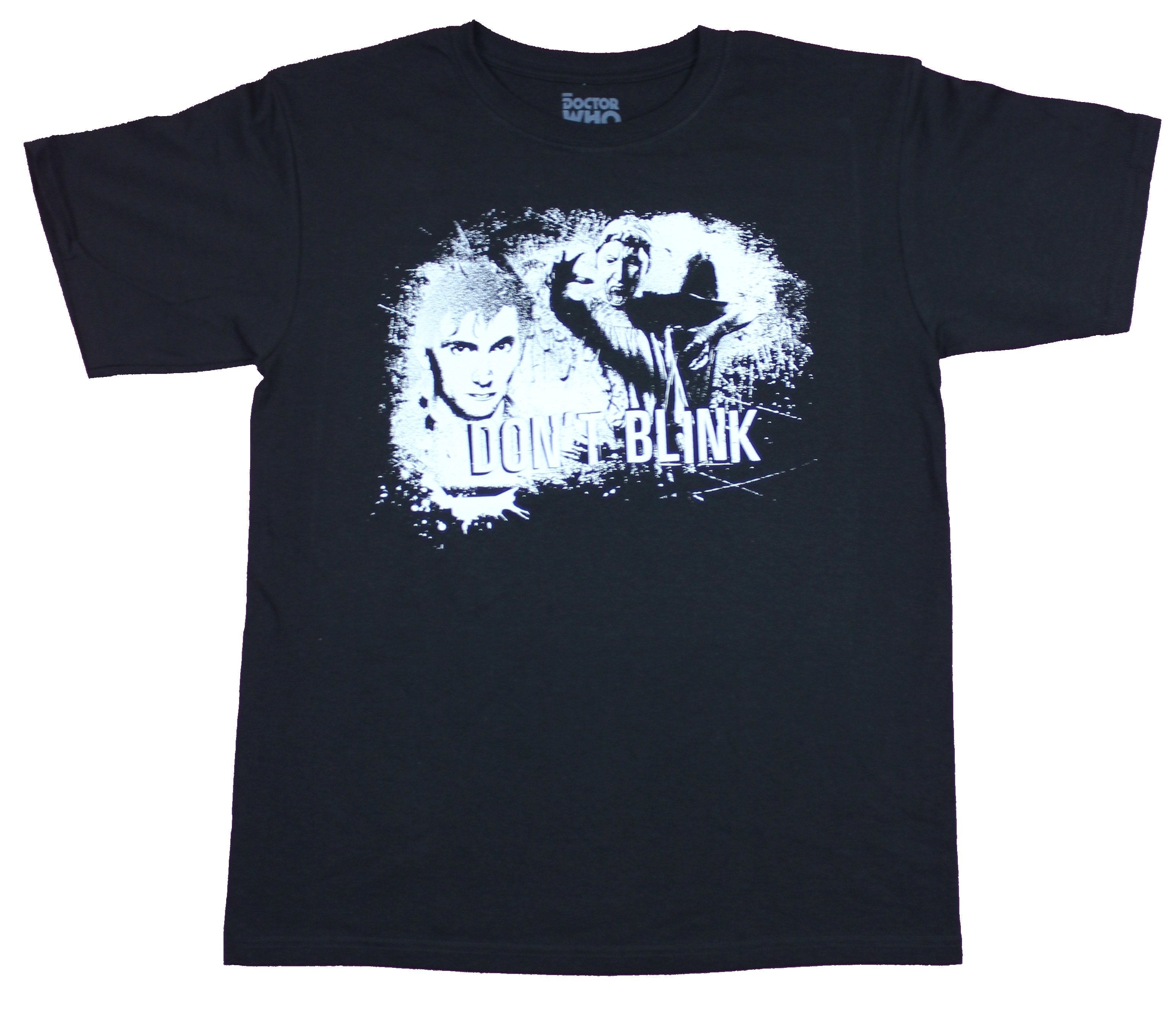 Doctor Who Mens T-Shirt  - 10th Doctor Don't Blink Angel Image Hoodie, Sweatshirt | CiraTrend.com