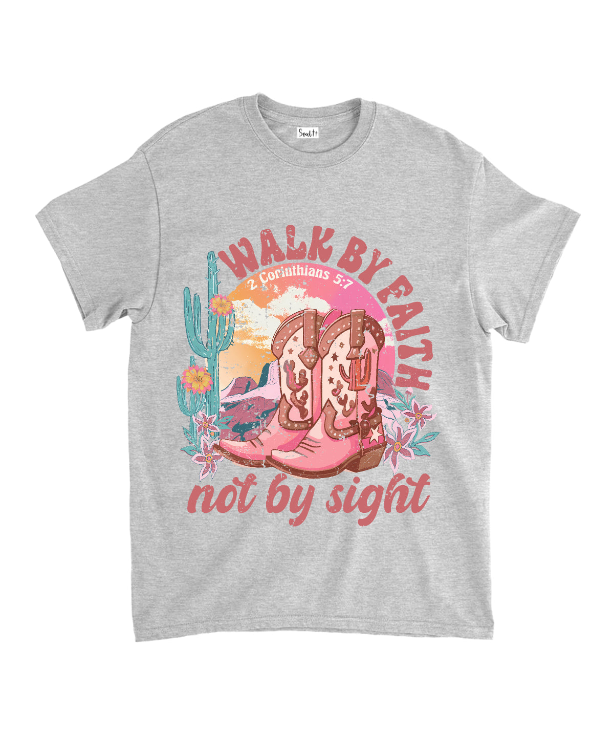 Walk By Faith Unisex Cotton Christian T-Shirt Style001 Hoodie, Sweatshirt | CiraTrend.com (Image 4)