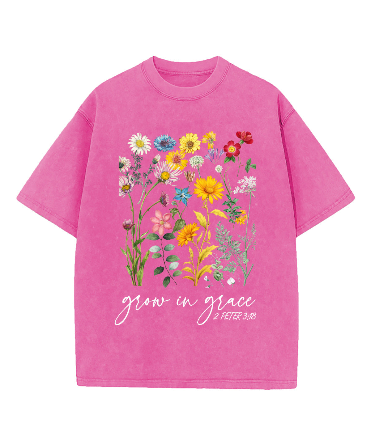 Grow In Grace Washed Christian T-shirt Style002 Hoodie, Sweatshirt | CiraTrend.com (Image 2)