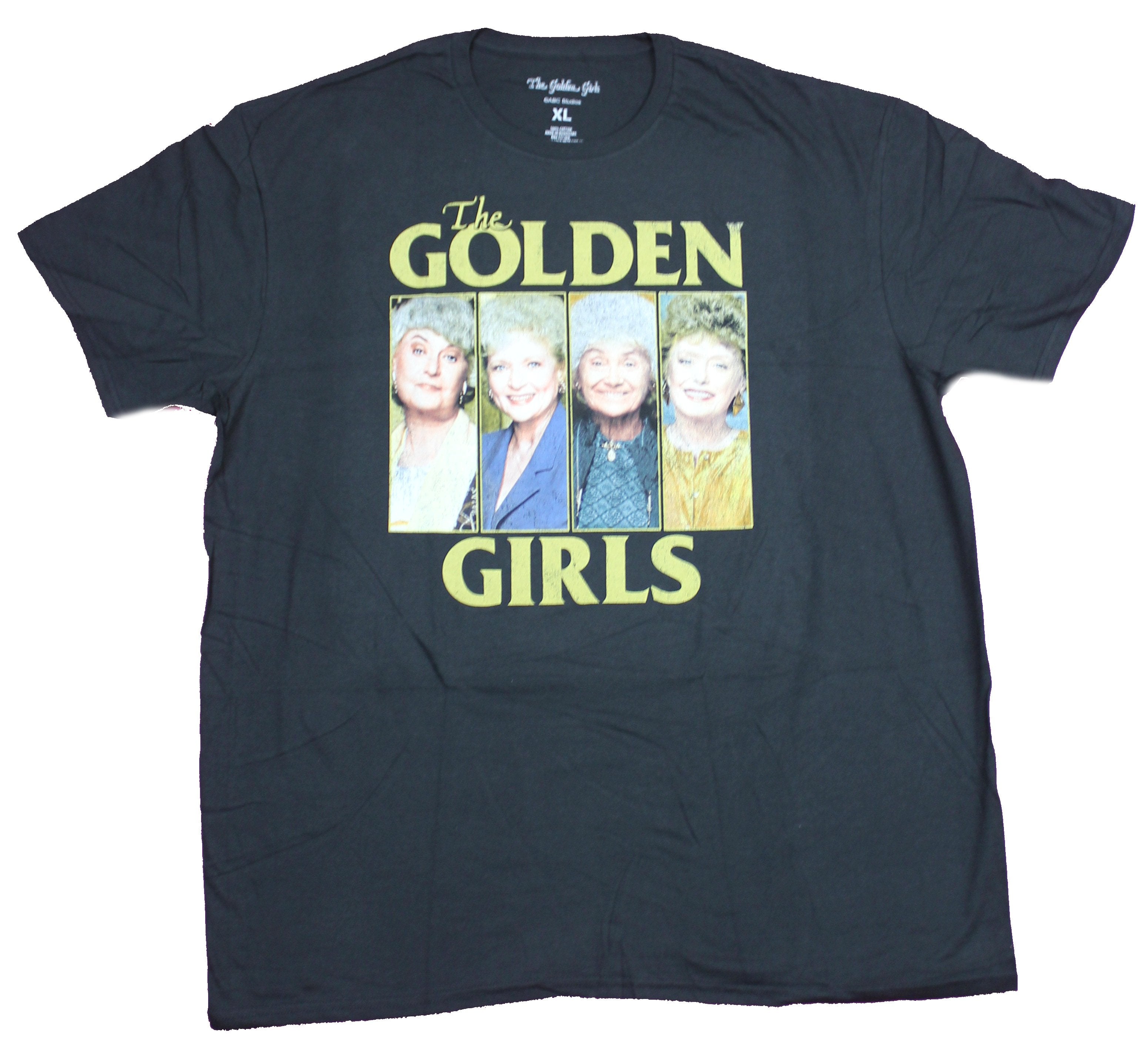The Golden Girls Mens T-Shirt  - Distressed 4 Character Box Image Hoodie, Sweatshirt | CiraTrend.com
