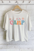Camp Flower Graphic Long Crop Top