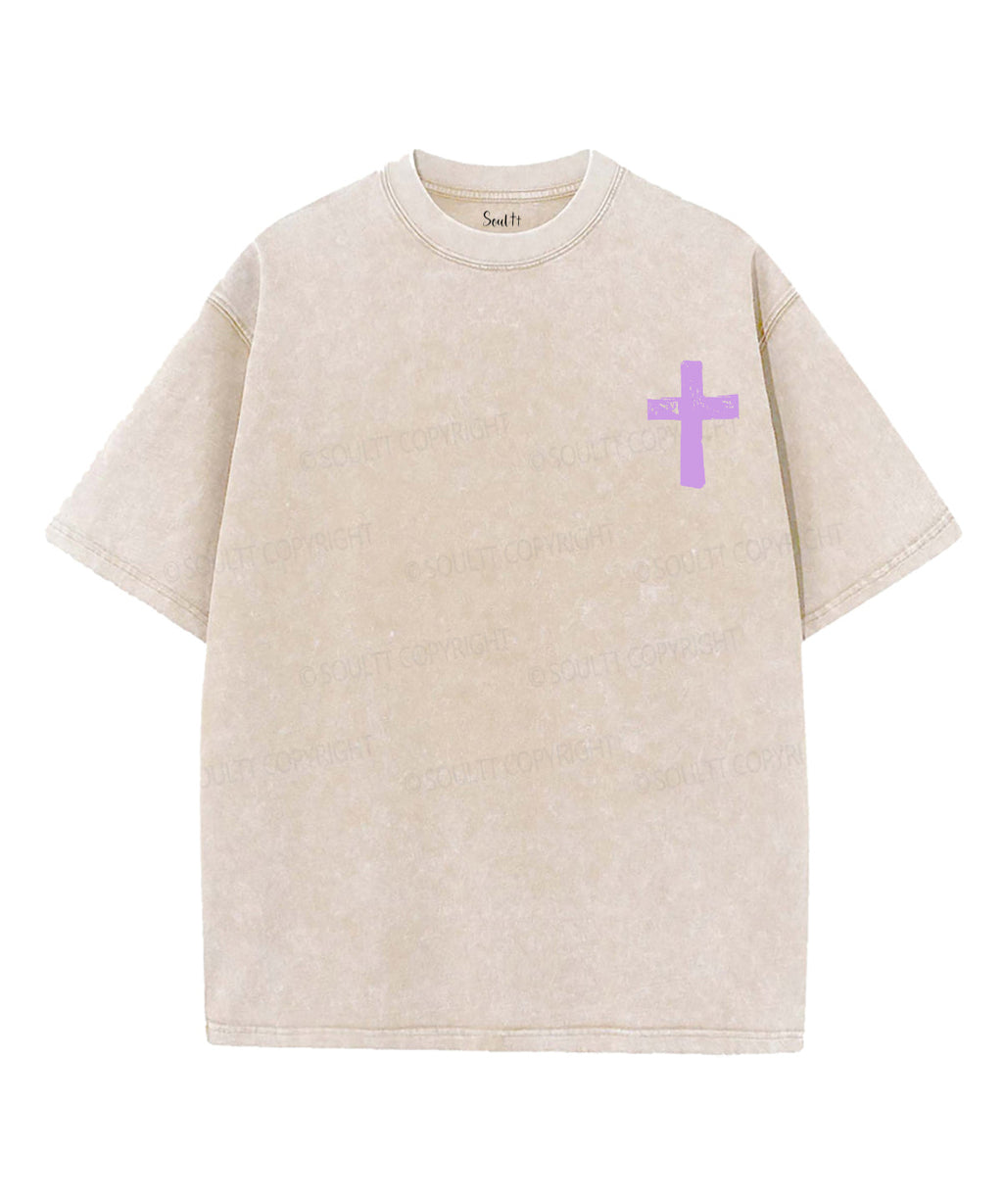 Created With A Purpose Double Sided Unisex Washed Christian T-shirt Hoodie, Sweatshirt | CiraTrend.com (Image 4)