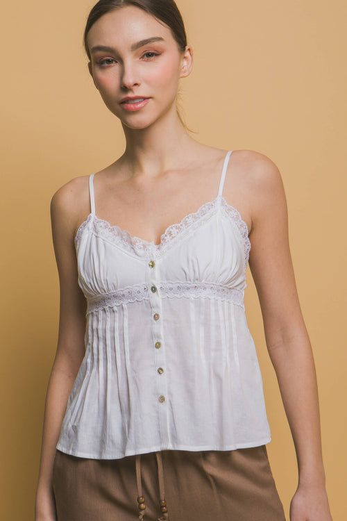 1119 Lace Detail Cami SI-27603
