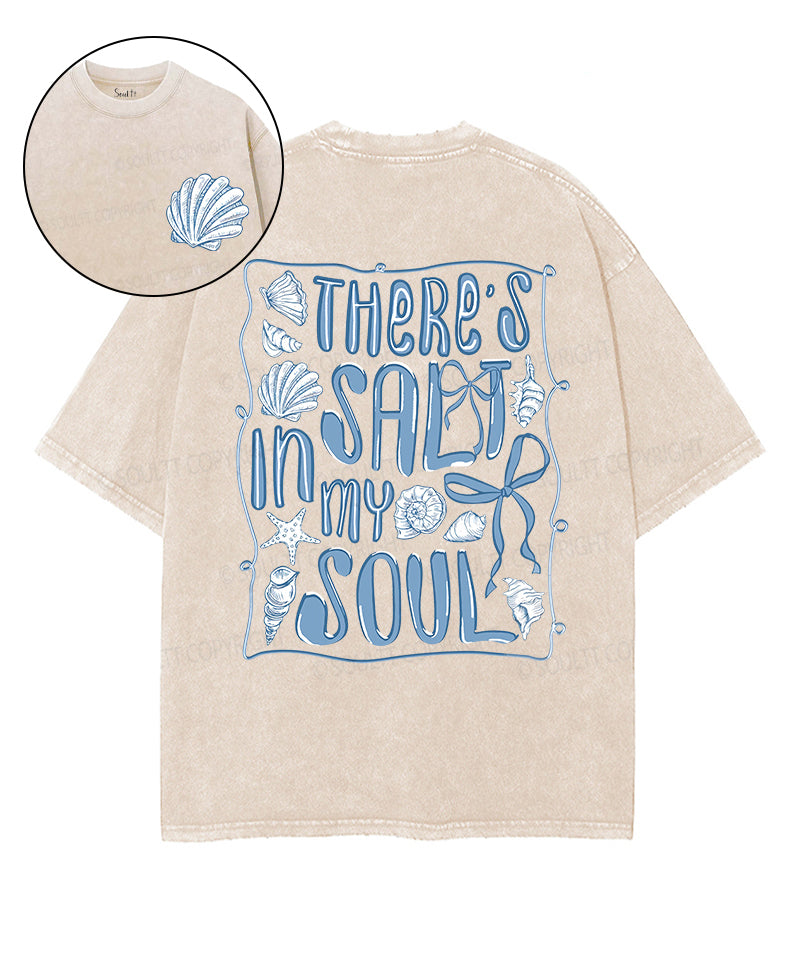 There's Salt In My Soul Double Sided Unisex Washed Christian T-shirt Hoodie, Sweatshirt | CiraTrend.com (Image 1)