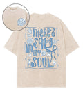 There's Salt In My Soul Double Sided Unisex Washed Christian T-shirt Hoodie, Sweatshirt | CiraTrend.com (Image 1)