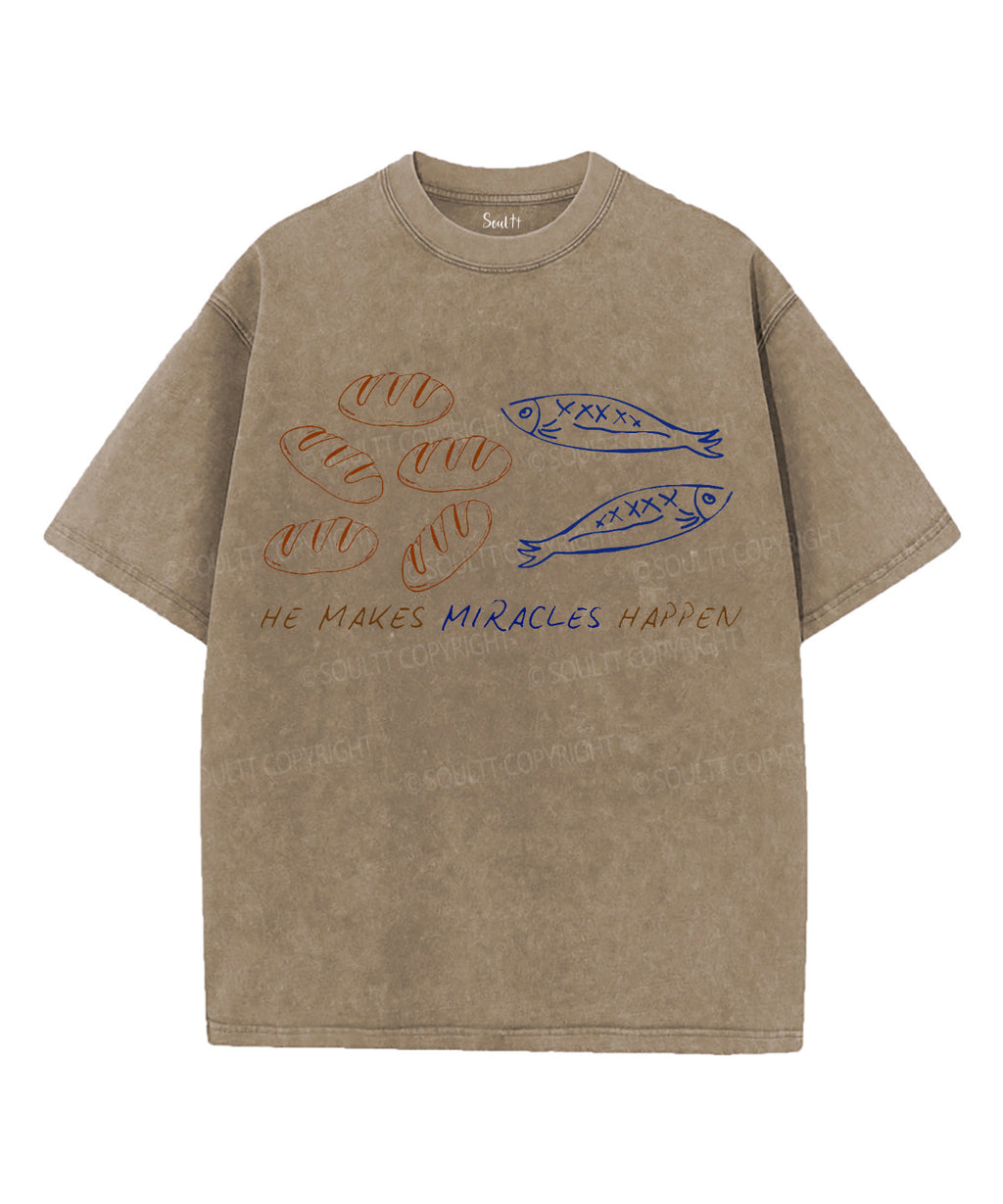Fish And Bread Unisex Washed Christian T-shirt Hoodie, Sweatshirt | CiraTrend.com (Image 5)