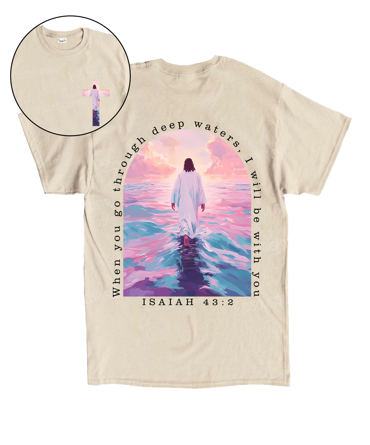 I Will Be With You Double Sided Unisex Cotton Christian T-Shirt Style009 Hoodie, Sweatshirt | CiraTrend.com (Image 1)