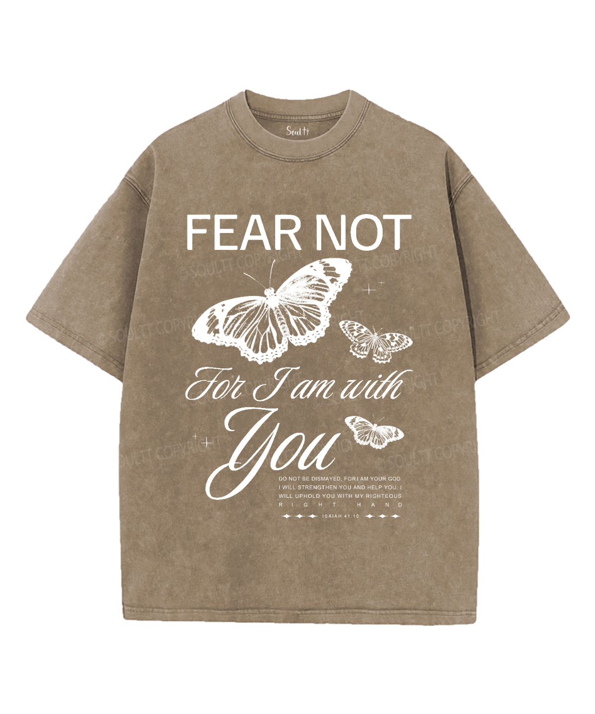 Fear Not Washed Christian T-shirt Hoodie, Sweatshirt | CiraTrend.com (Image 1)