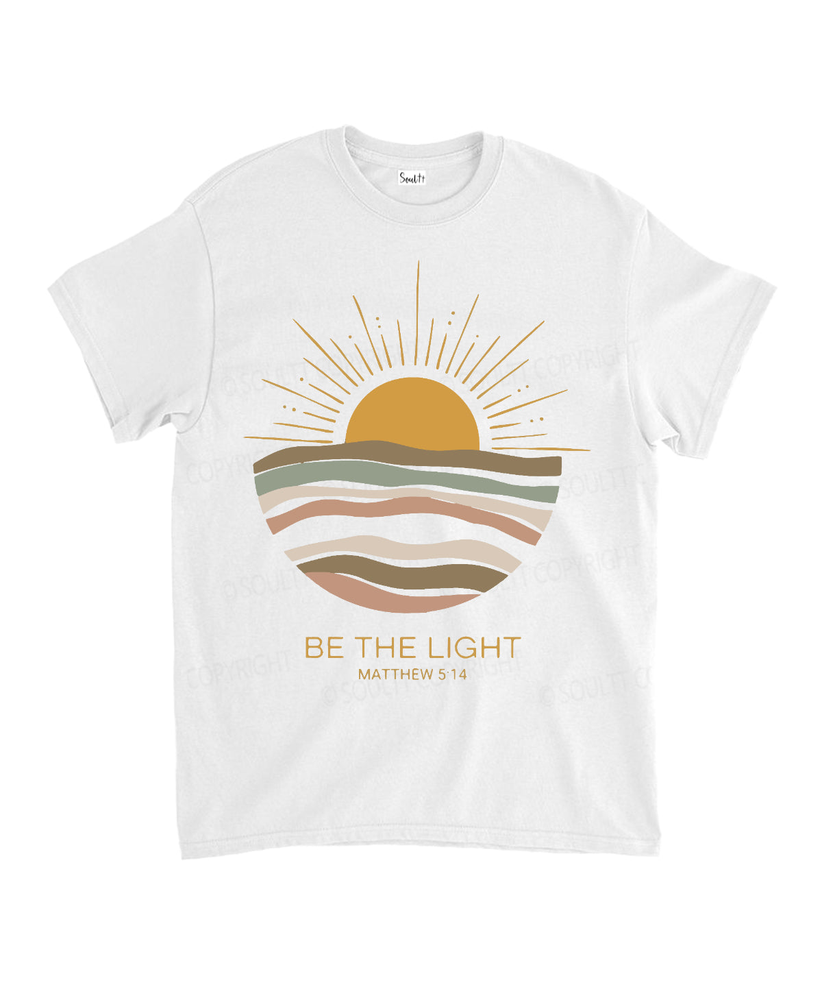 Be The Light Unisex Cotton Christian T-Shirt Style002 Hoodie, Sweatshirt | CiraTrend.com (Image 1)