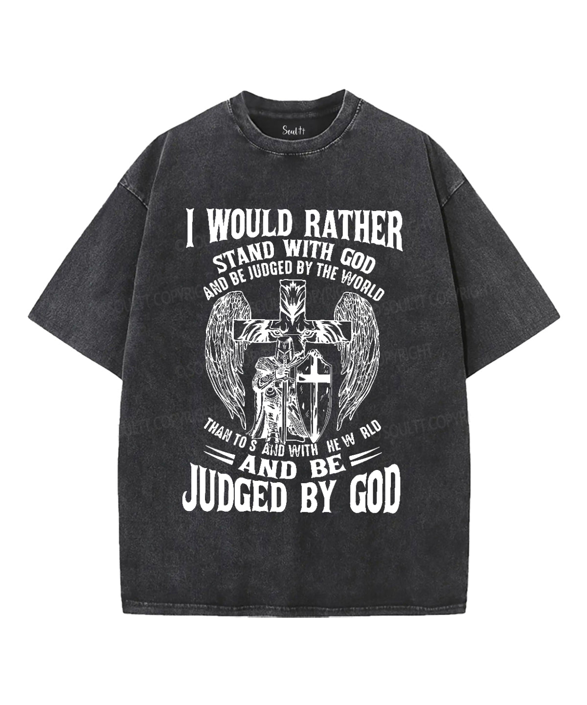 I Would Rather Stand With God Washed Christian T-shirt Hoodie, Sweatshirt | CiraTrend.com (Image 2)