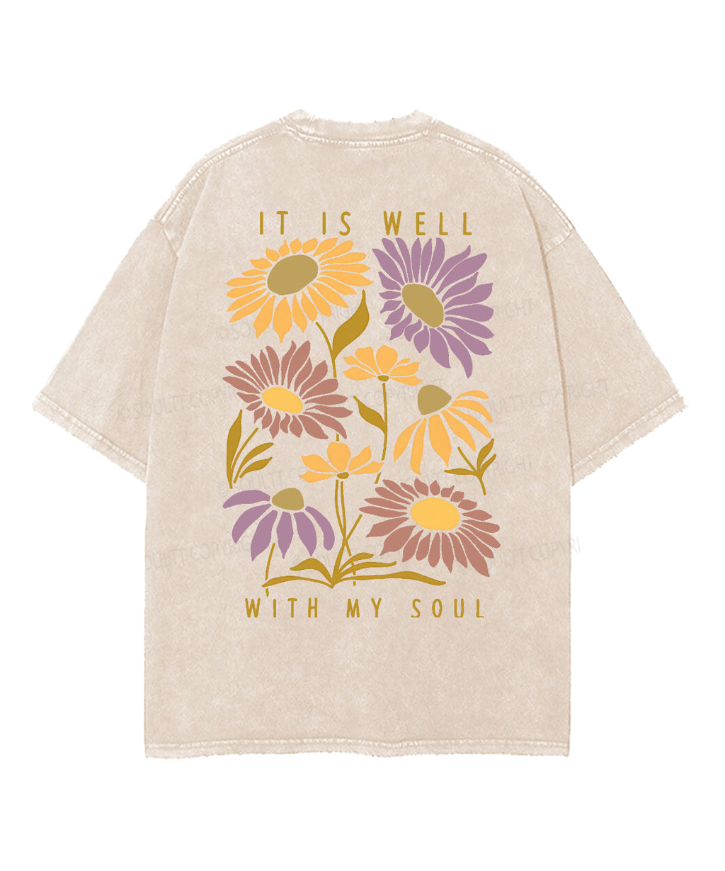 Is Well My Soul Double Sided Washed Christian Style014 T-Shirts, Hoodie, Sweatshirt