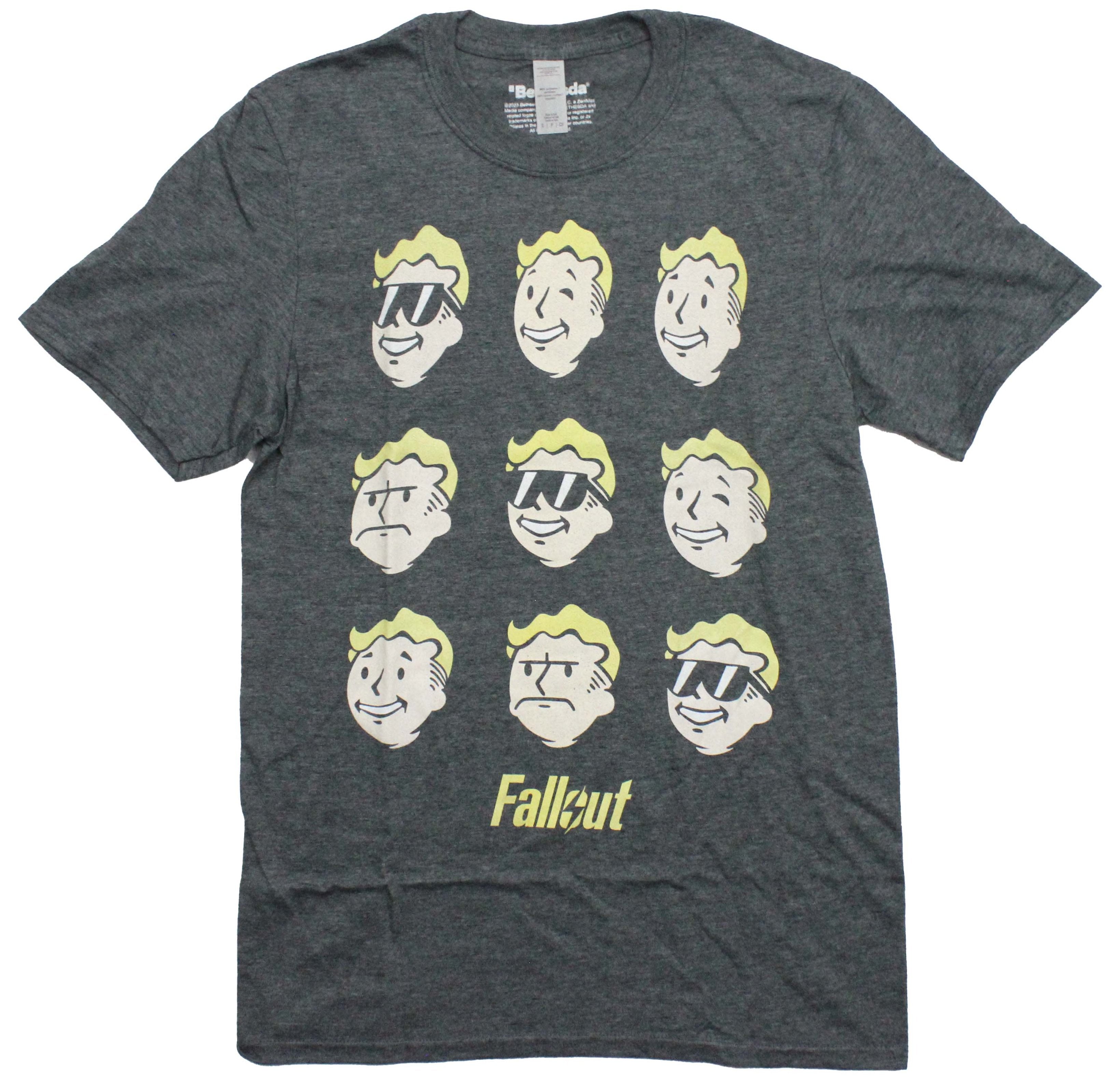 Fallout Mens T-Shirt - The Many Moods of Pip Vault Boy Hoodie, Sweatshirt | CiraTrend.com