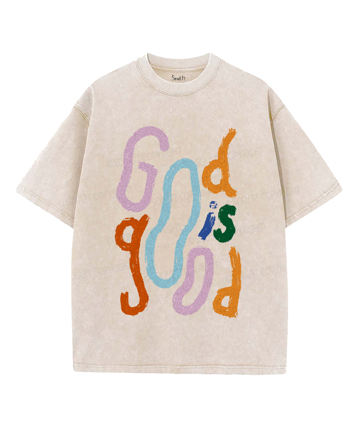 God Is Good Unisex Washed Christian T-shirt Hoodie, Sweatshirt | CiraTrend.com (Image 4)