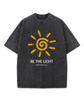 Be The Light Washed Christian T-shirt Style009 Hoodie, Sweatshirt | CiraTrend.com (Image 1)