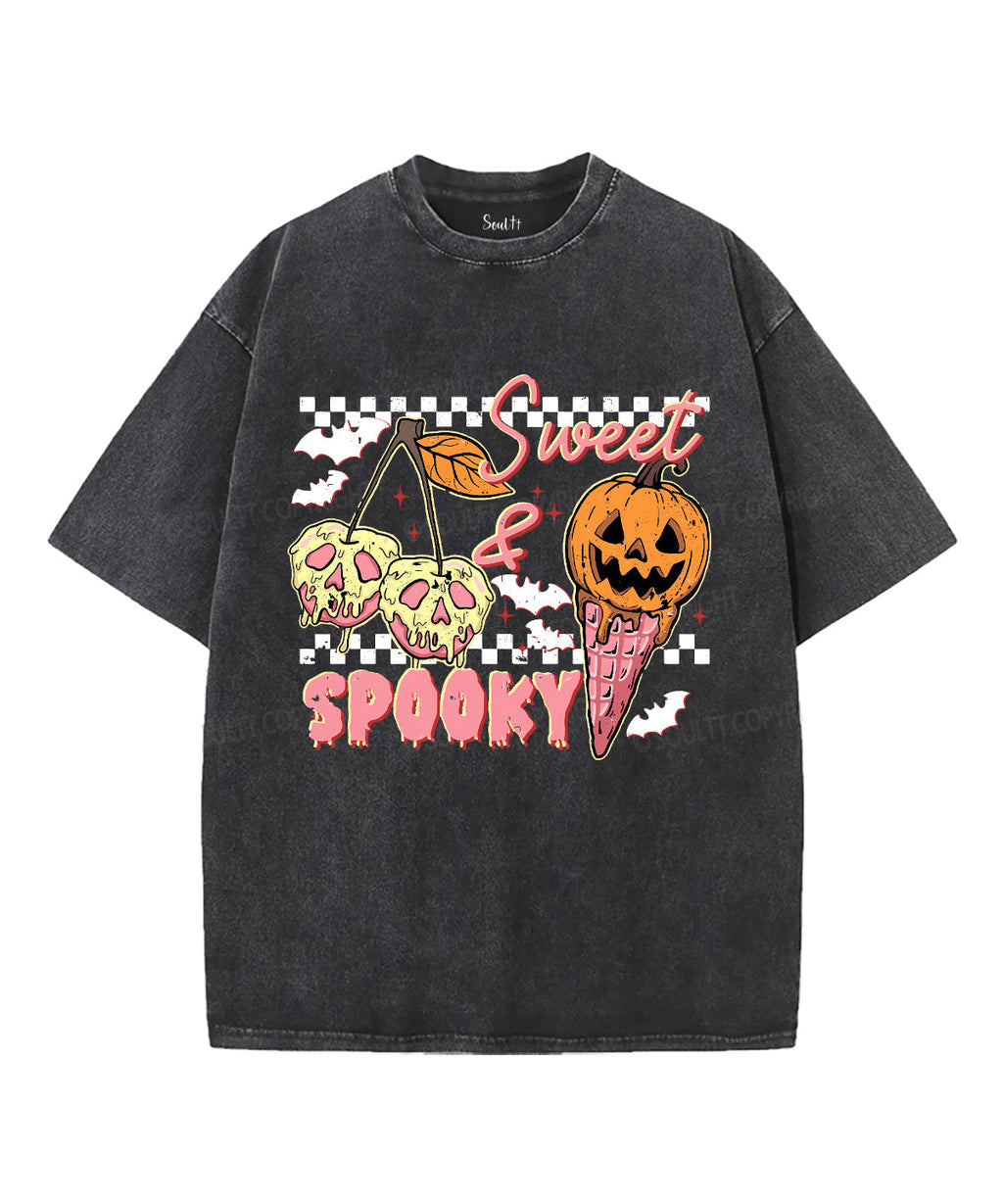 Sweet and Spooky Unisex Washed Christian T-shirt Hoodie, Sweatshirt | CiraTrend.com (Image 2)