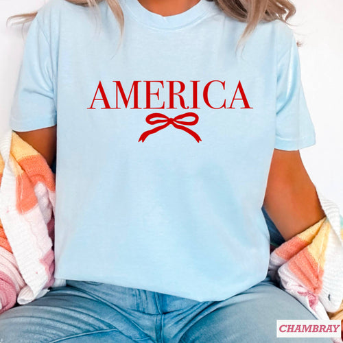 America Coquette  July 4th Graphic Shirt | Comfort Color