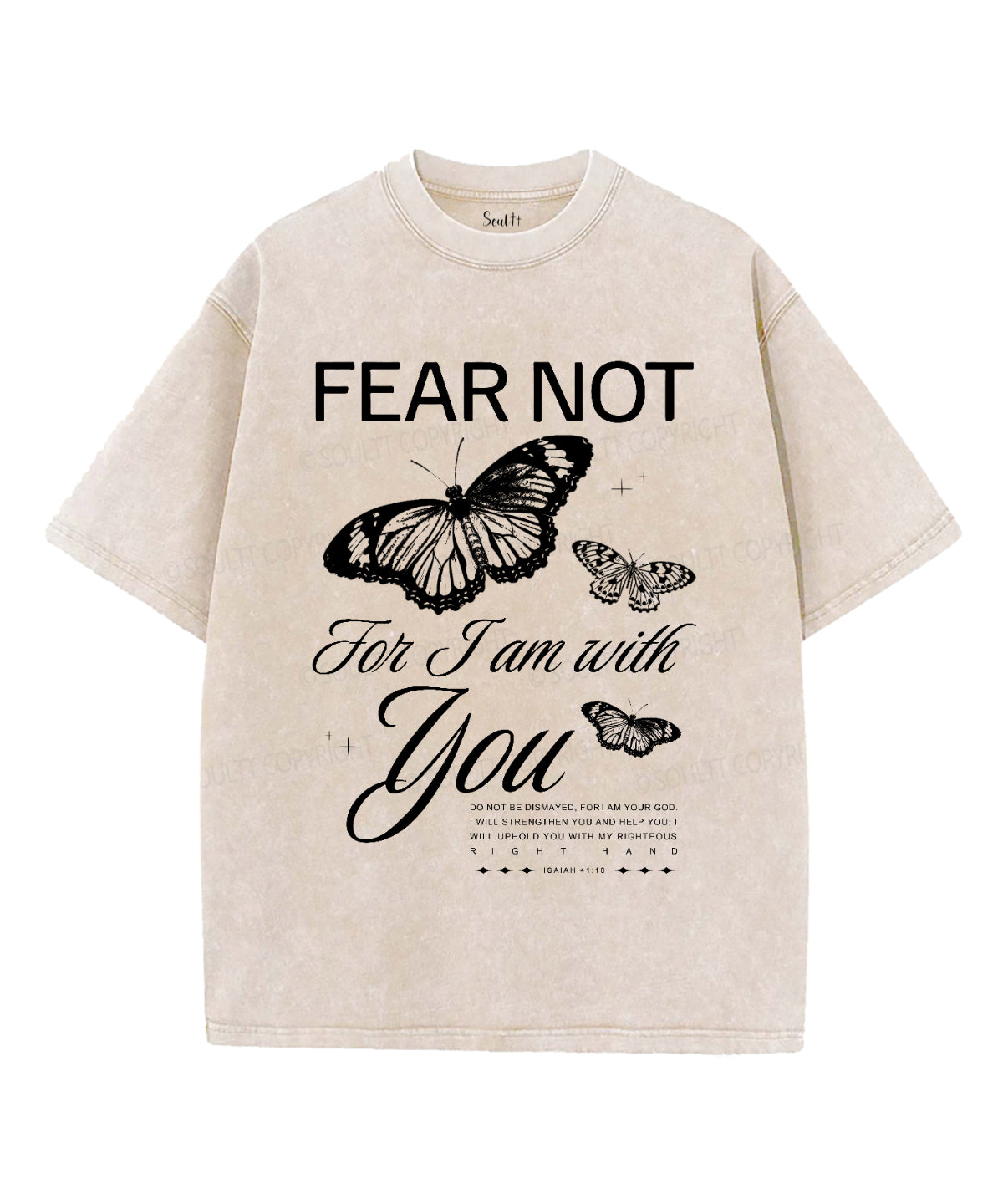 Fear Not Washed Christian T-shirt Hoodie, Sweatshirt | CiraTrend.com (Image 4)