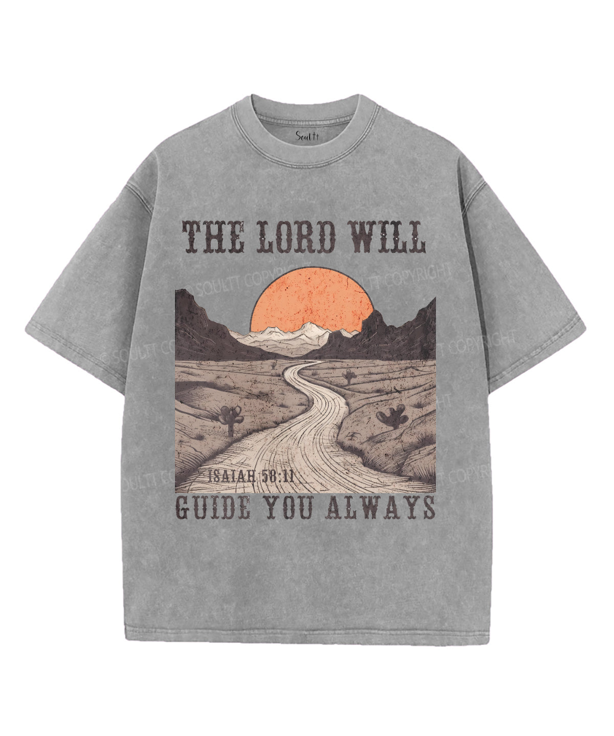 The Lord Will Guide You Always Washed Christian T-shirt Hoodie, Sweatshirt | CiraTrend.com (Image 4)