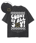 Count It All Joy Double Sided Unisex Washed Christian T-shirt Style001 Hoodie, Sweatshirt | CiraTrend.com (Image 1)