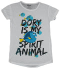 Finding Dory Girls Juniors T-Shirt - Dory is My Spirit Animal Blue Dory in Words Hoodie, Sweatshirt | CiraTrend.com