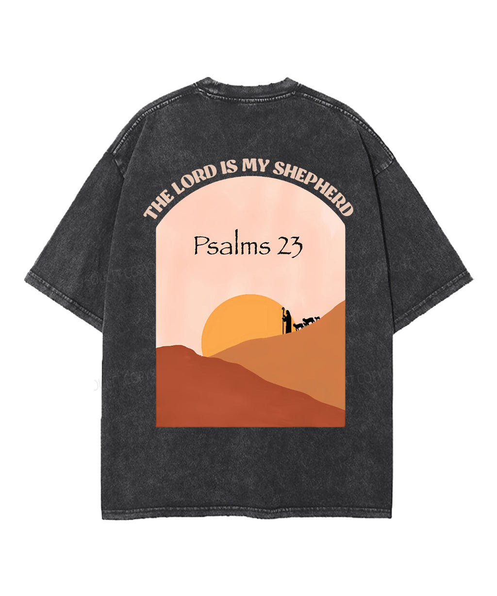 The Lord Is My Shepherd Double Sided Unisex Washed Christian T-shirt Style001 Hoodie, Sweatshirt | CiraTrend.com (Image 3)