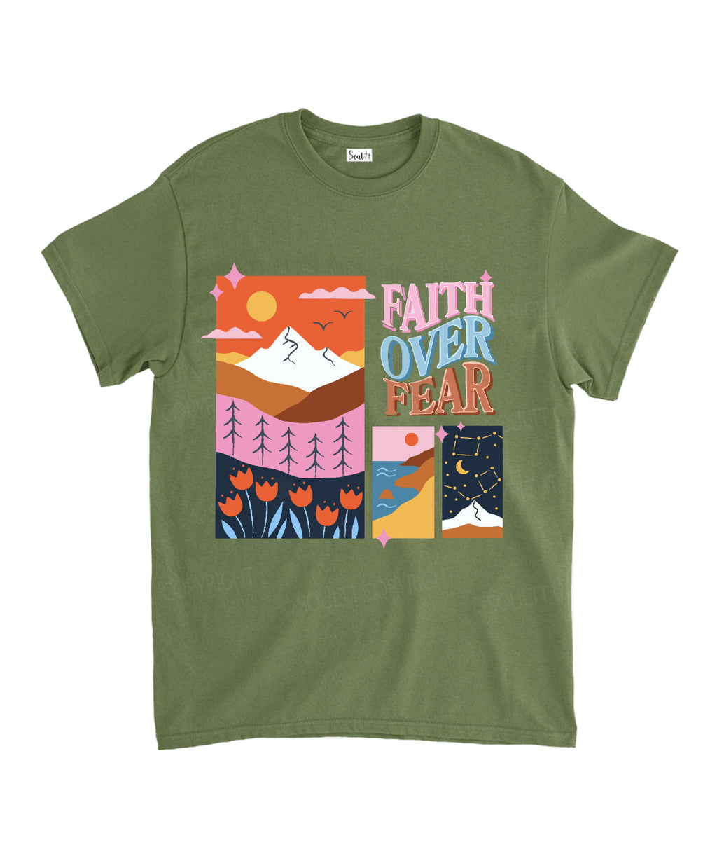 Faith Over Fear Cotton Christian Style003 T-Shirts, Hoodie, Sweatshirt