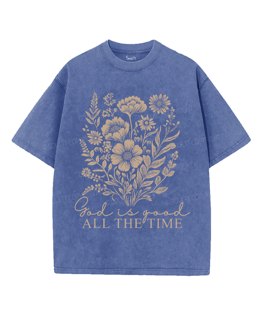 All the Time Unisex Washed Christian T-shirt Hoodie, Sweatshirt | CiraTrend.com (Image 4)
