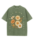 It Is Well With My Soul Unisex Washed Christian T-shirt Style016 Hoodie, Sweatshirt | CiraTrend.com (Image 1)