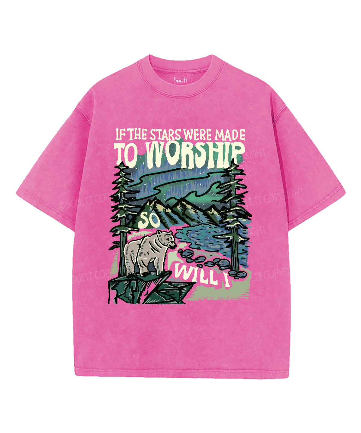 If The Star Were Made To Worship Washed Christian T-shirt Hoodie, Sweatshirt | CiraTrend.com (Image 3)