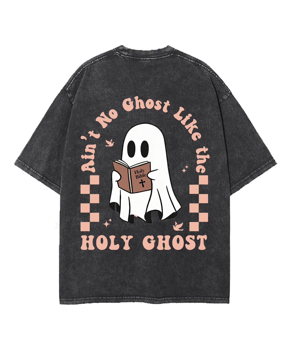 Holy Ghost Double Sided Washed Christian Style001 T-Shirts, Hoodie, Sweatshirt