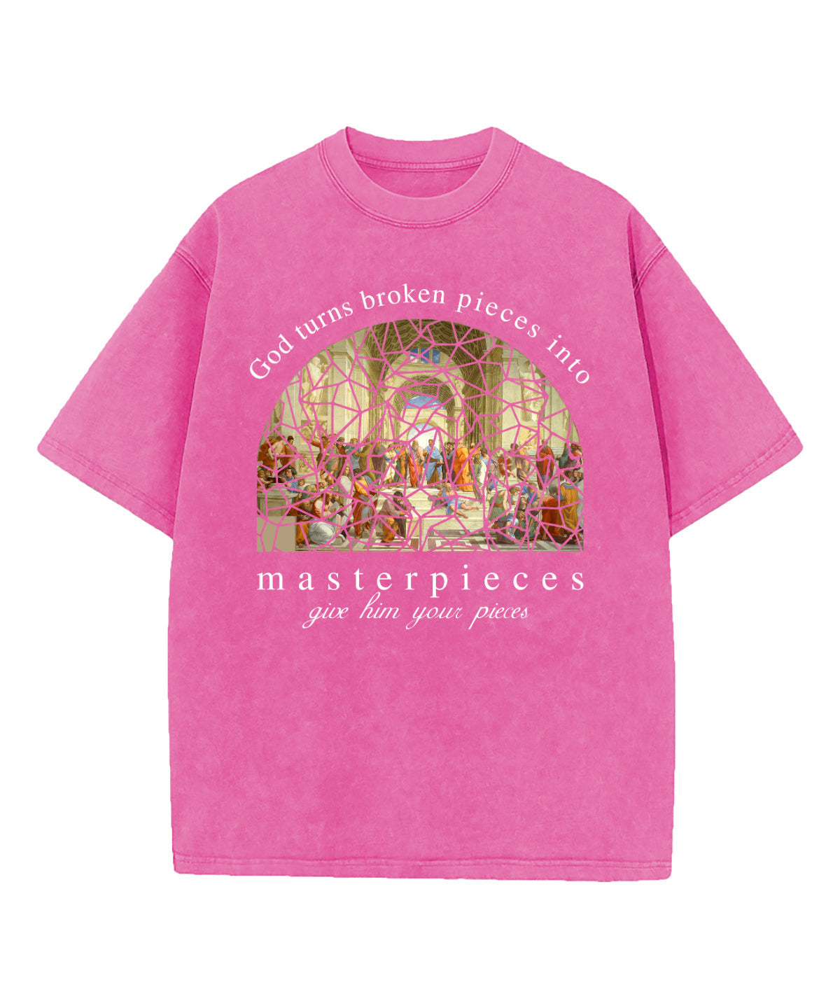 The School of Athens God Turns Washed Christian T-shirt Hoodie, Sweatshirt | CiraTrend.com (Image 3)
