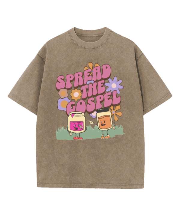 Spread The Gospel Washed Christian T-shirt Hoodie, Sweatshirt | CiraTrend.com (Image 5)